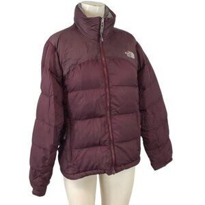 THE NORTH FACE ~ WOMENS SMALL ~ MAROON DOWN 700 PUFFER JACKET COAT